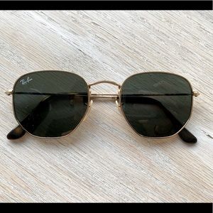 Hexagonal Rayban Sunglasses -Standard 51-21 size